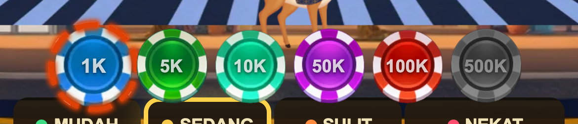 chicken 实拍:1K 选中 + 500K 禁用